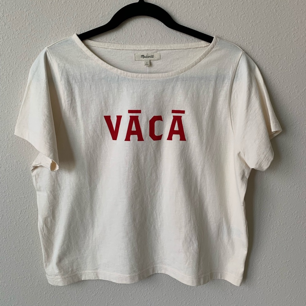 Madewell cropped 100% Cotton top